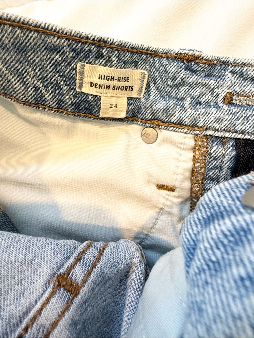High Rise Denim Shorts - Picture 4 of 4